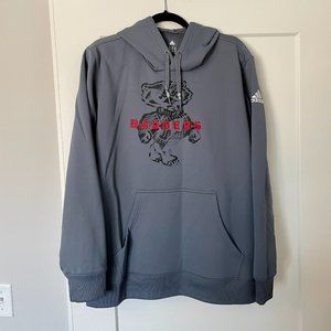 Men's Wisconsin Badgers Adidas gray hoodie XL